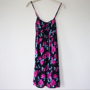 Black, Pink, & Blue Floral Dress